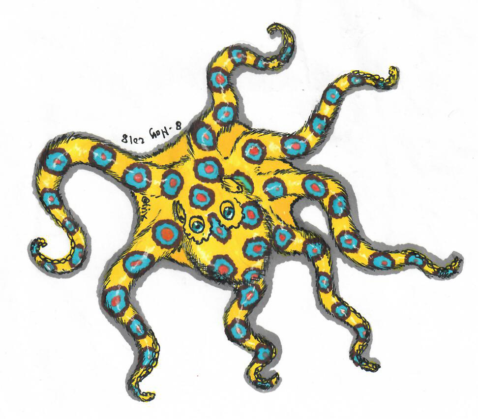 Blue ringed octopus by Atrixfromice on DeviantArt