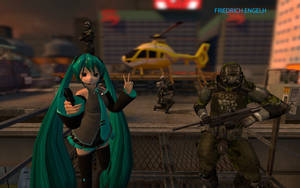 Hatsune Miku and Jinrai NT