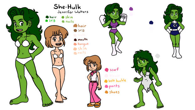She-Hulk, Color Guide