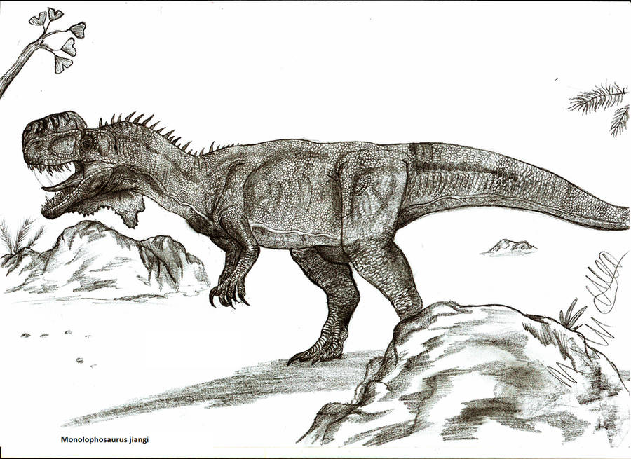 Monolophosaurus jiangi by Teratophoneus