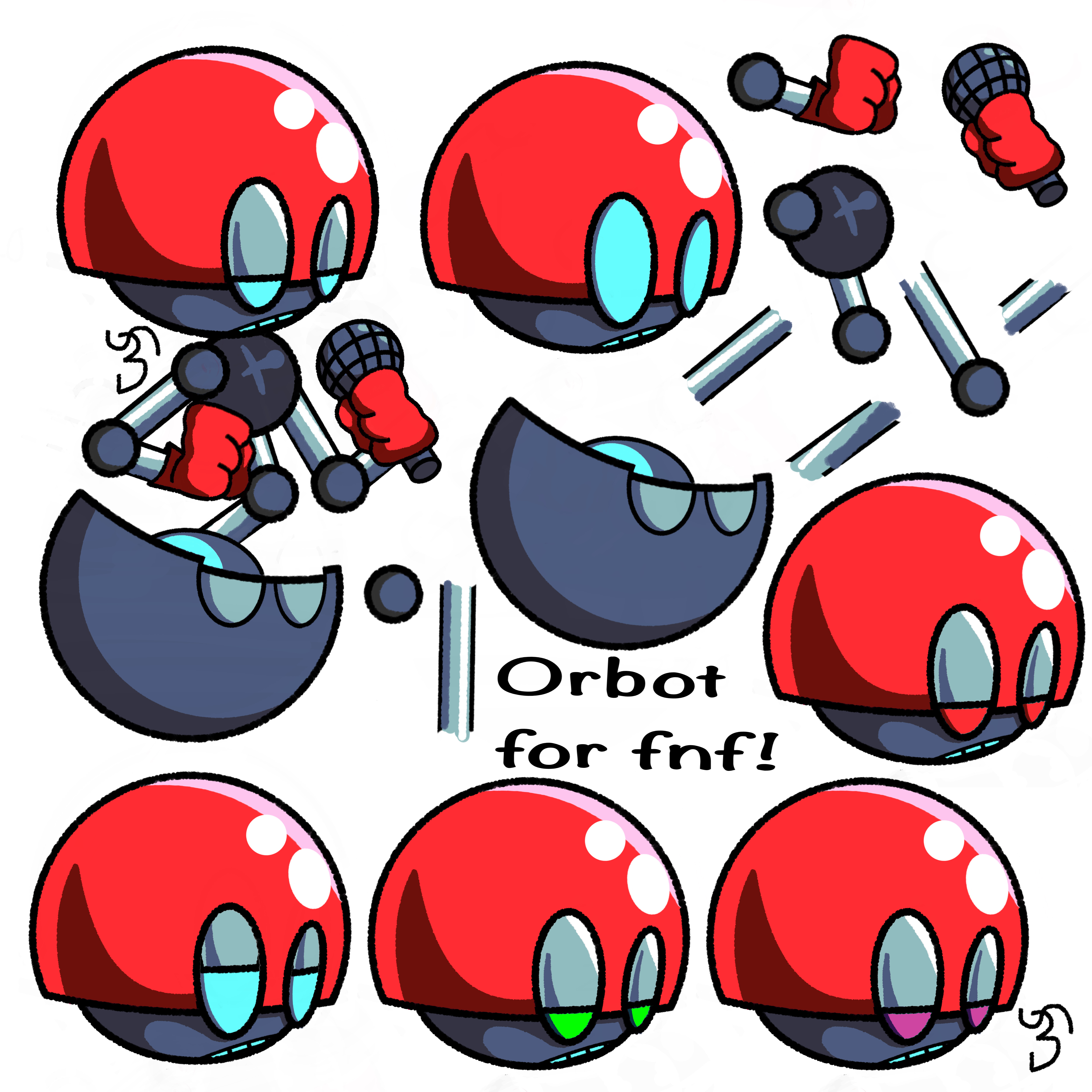 Orbot Fnf Orbot Fnf sprite sheet by llPrincessDaisyll on DeviantArt