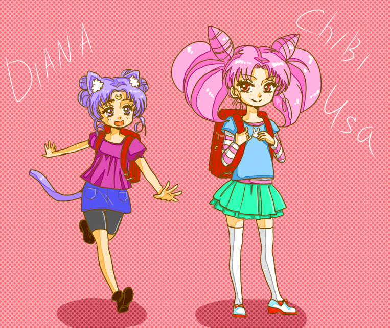 Chibi-Usa and Diana