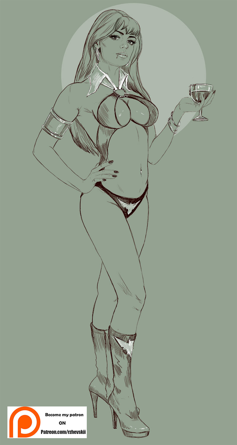 Vampirella3 Sketch
