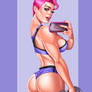 Zarya selfie colored