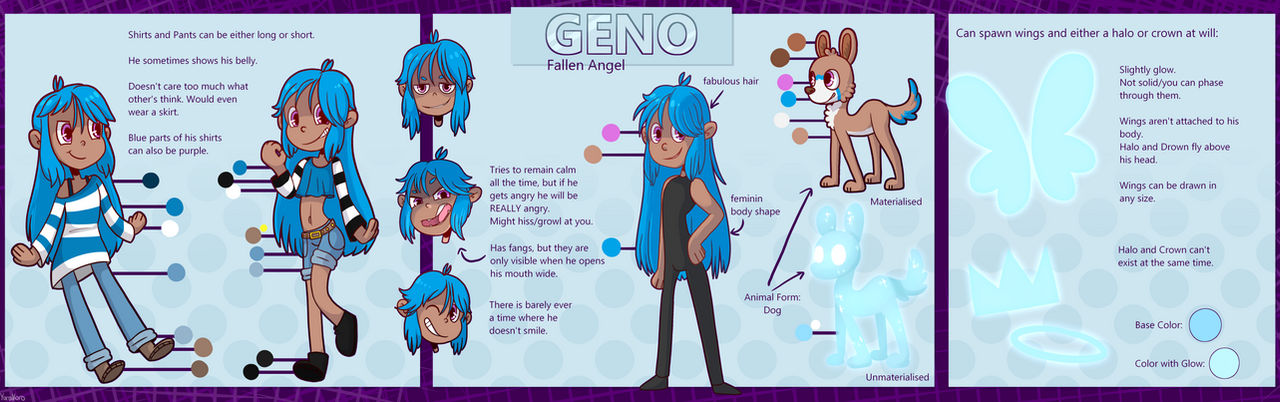 Geno Frame Geno Reference Sheet by YaraDB on DeviantArt