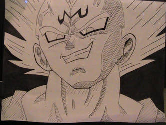 Majin Vegeta Drawing