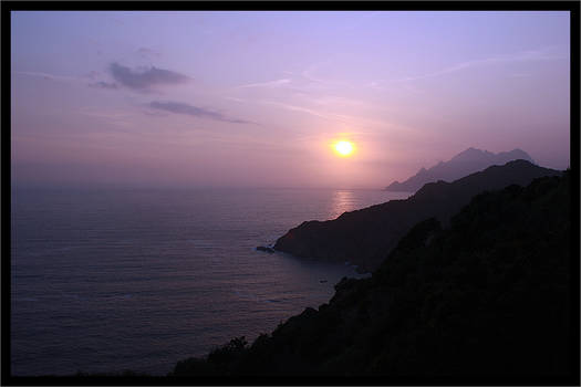 Sunset in Corsica