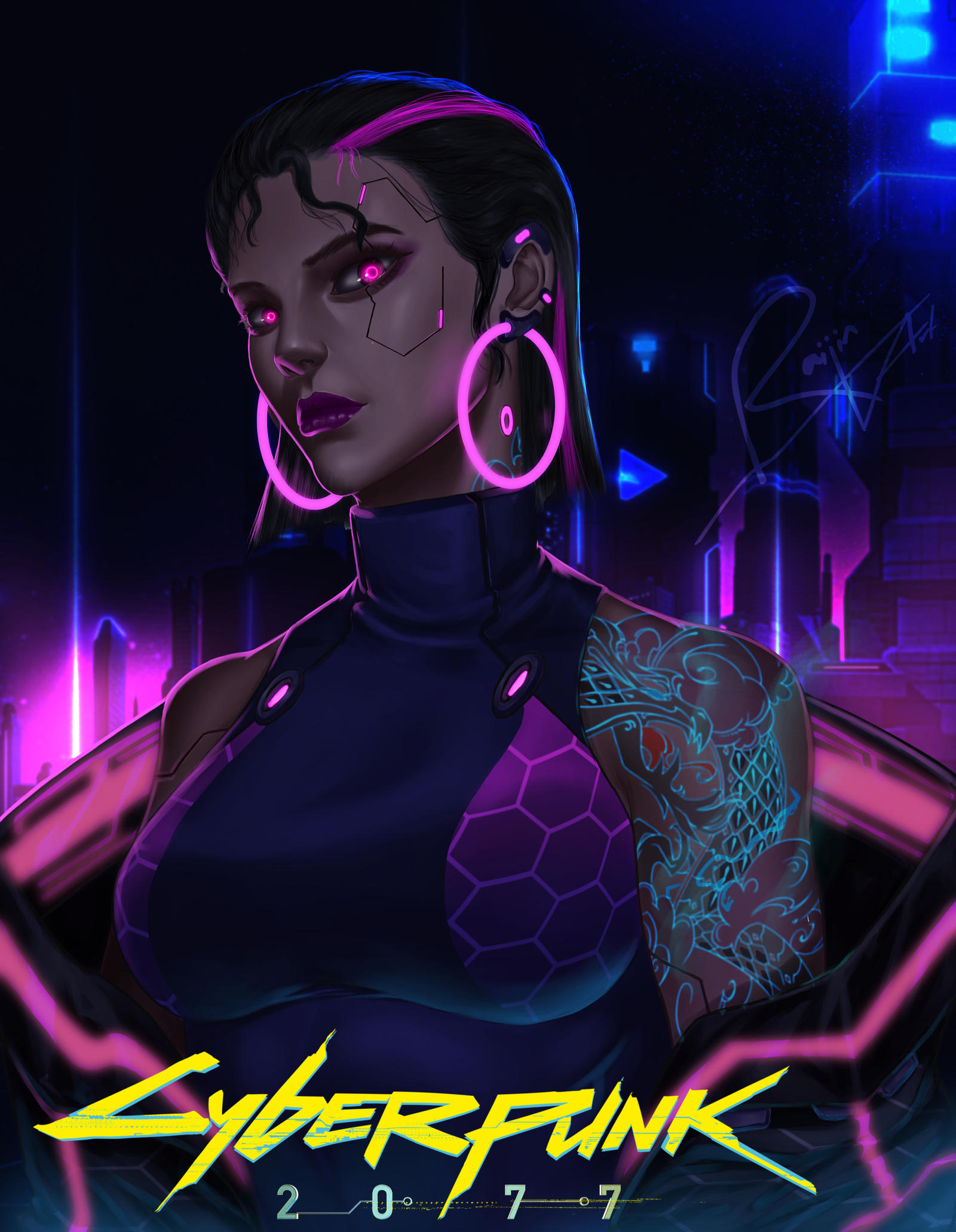 Cyberpunk 2077 girl wallpaper by KgbUmaru on DeviantArt