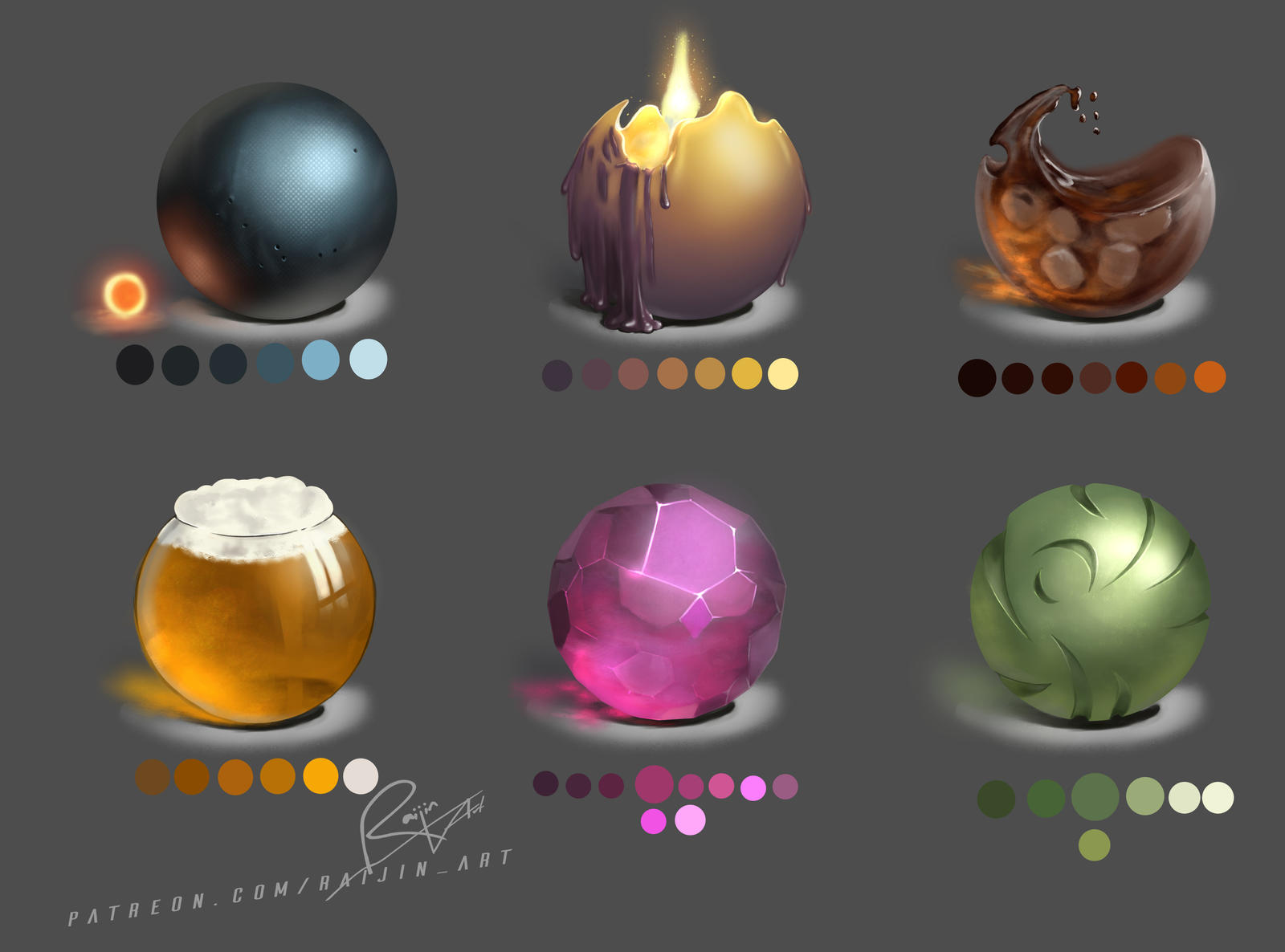 Material Study 2 by RaijinArt on DeviantArt