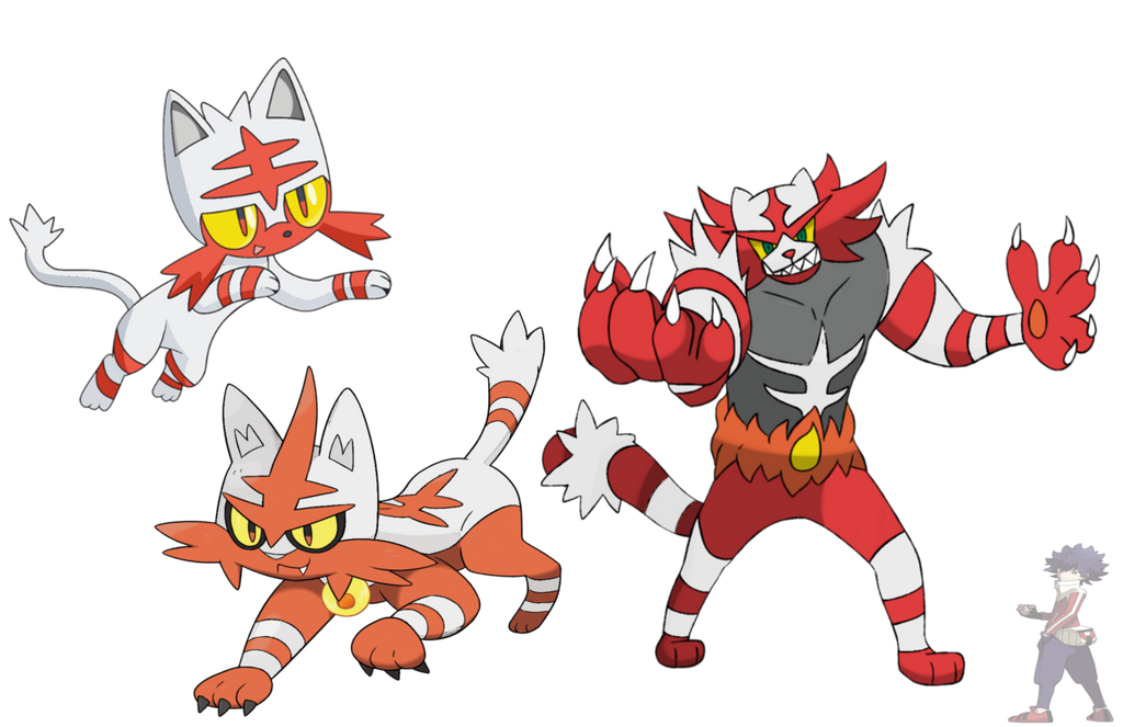 Torcat Evolution Litten Torracat ??? Shiny by Hugh-BW2 on DeviantArt