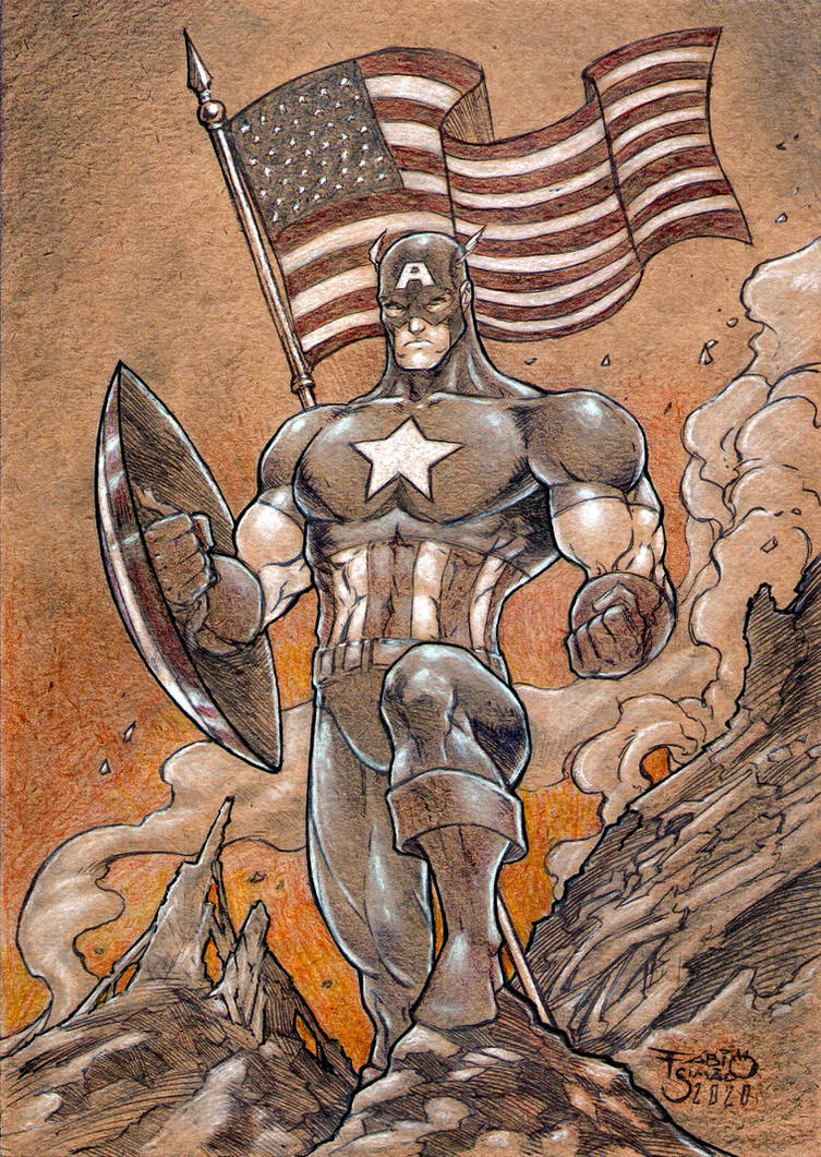 Captain America - Never Give Up Soldier 2 by FABIOMETALCORE