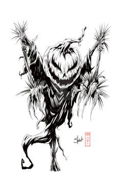 Pumpkin Scarecrow 2022 by Skoot Starnes 