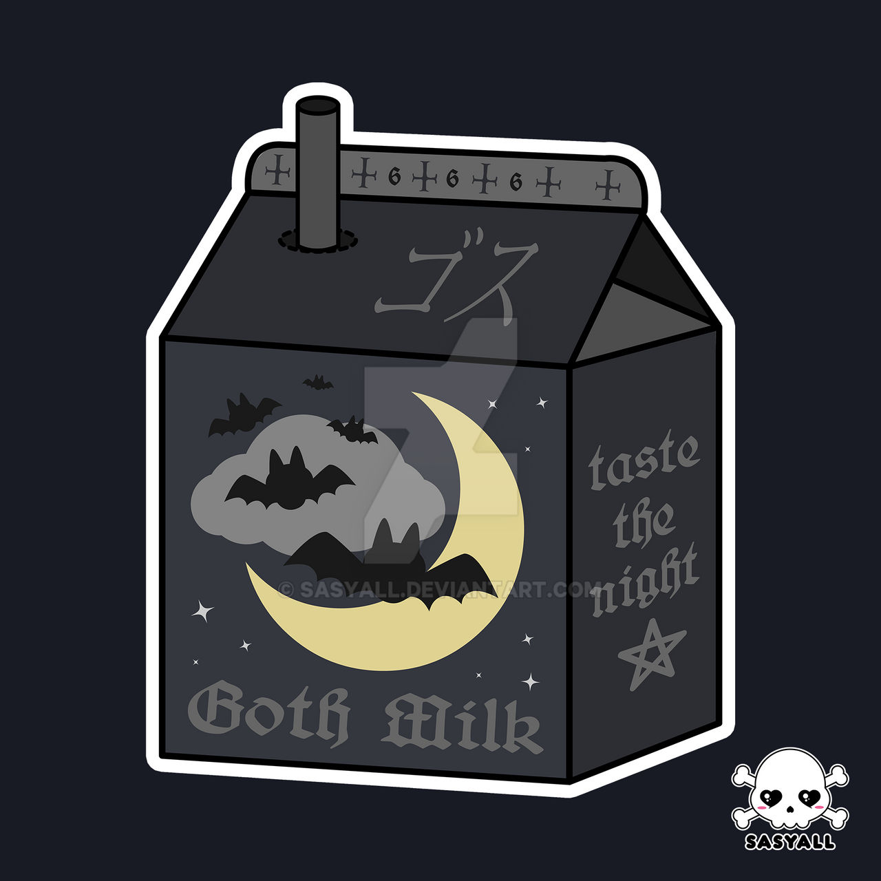 Goth Milo Goth Milk Kawaii by Sasyall on DeviantArt