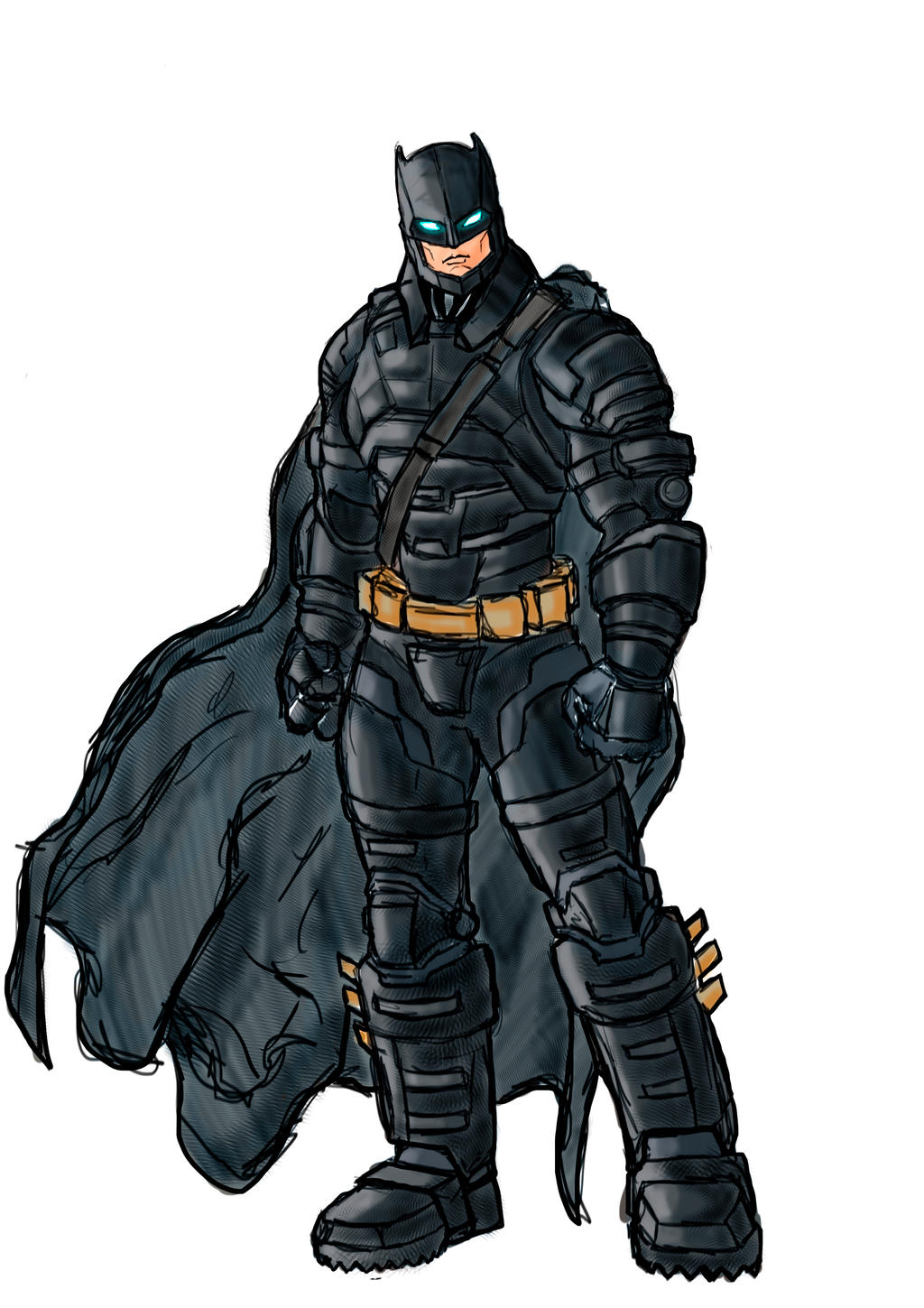 Armored Batman Sketch by CamposBane on DeviantArt