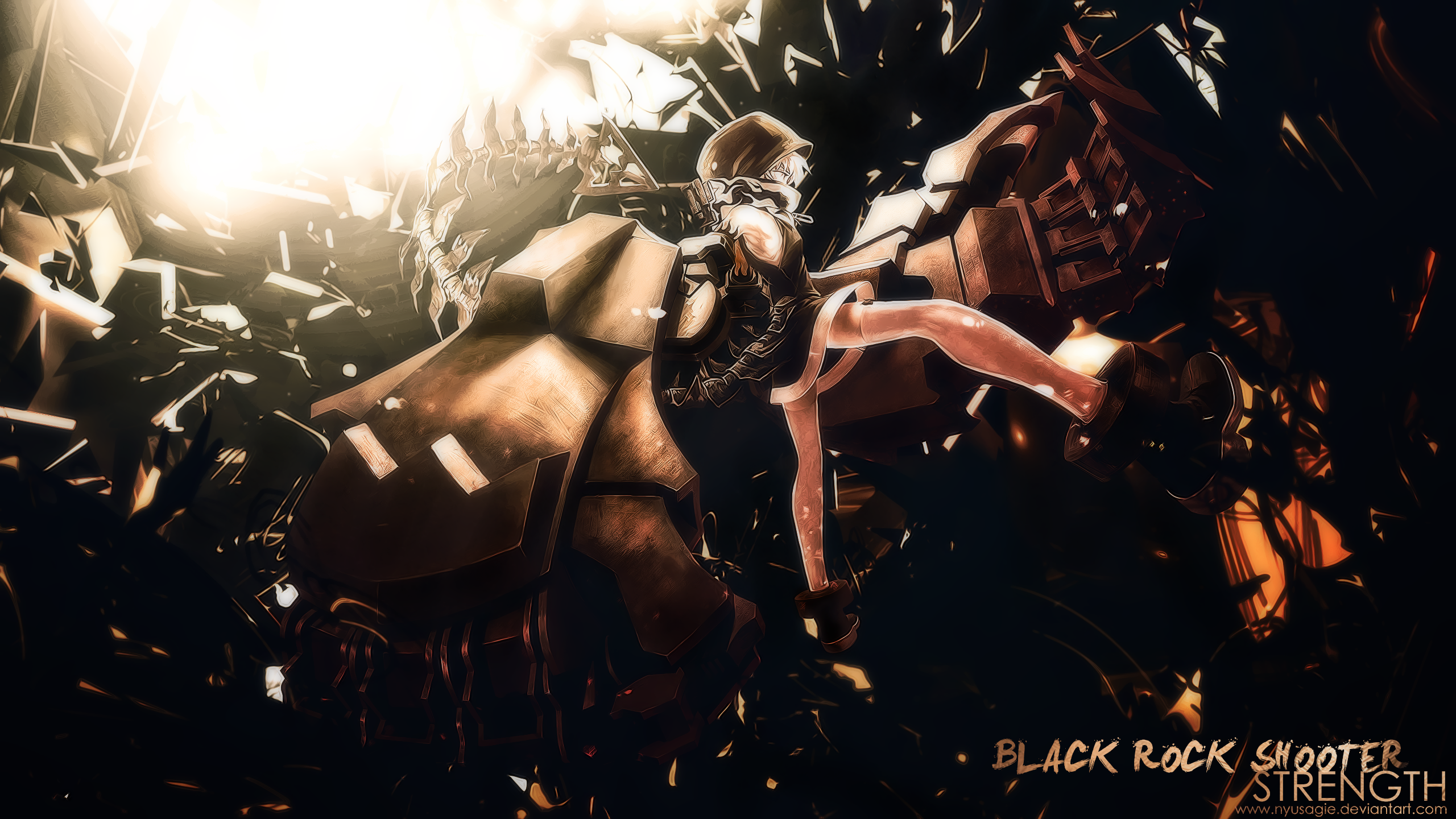 GFX time ~ ^-^ Black Rock Shooter Strength ~