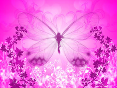 Pink Butterfly Wallpaper