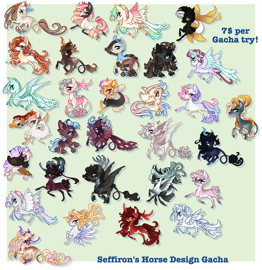 Horse Design Gacha +CLOSED+ by Seffiron on DeviantArt