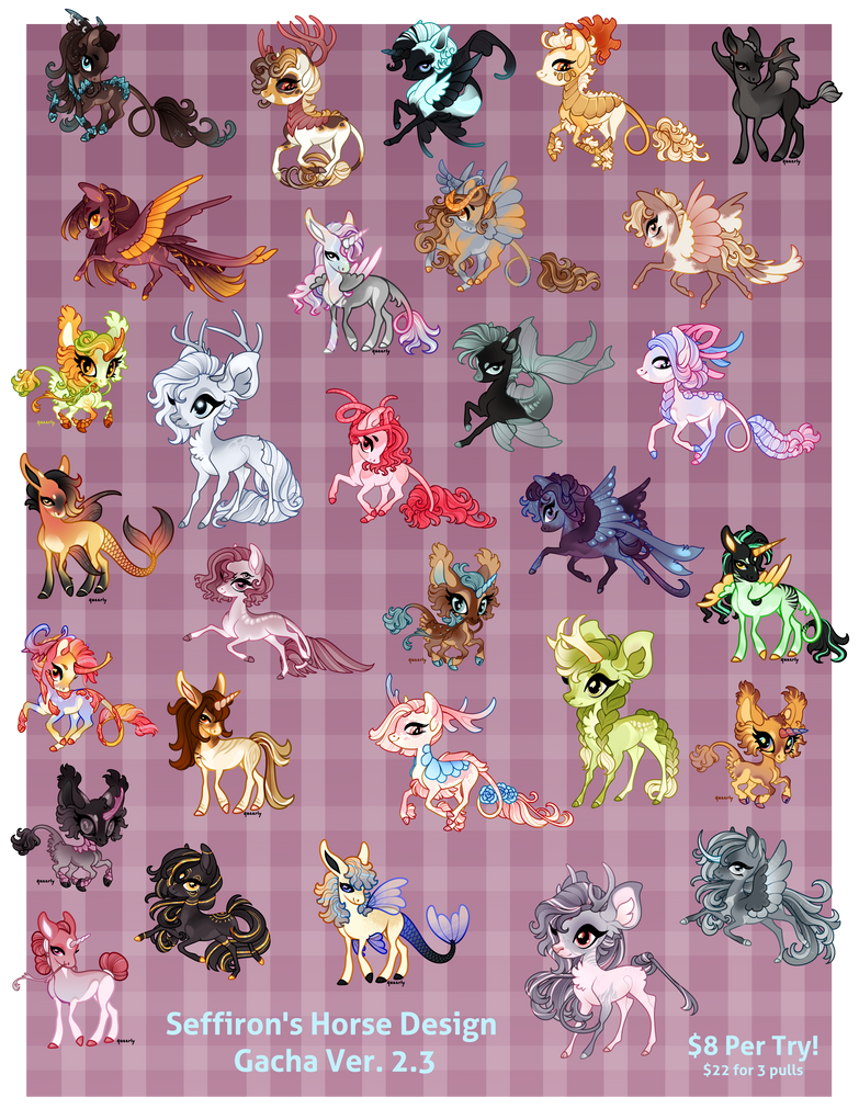 Horse Design Gacha 2.3 +CLOSED+ by Seffiron on DeviantArt