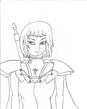 Claymore Clare Lineart