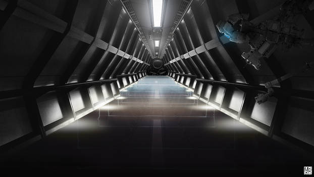 Sci-Fi Room - Widescreen Wallpaper by ArtBasement