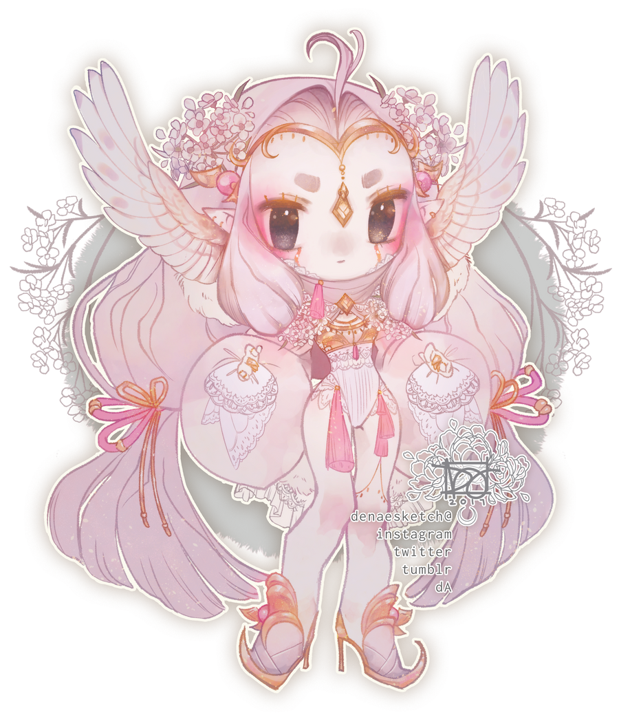 Day 18 White Barn Owl | Sweet Alyssum