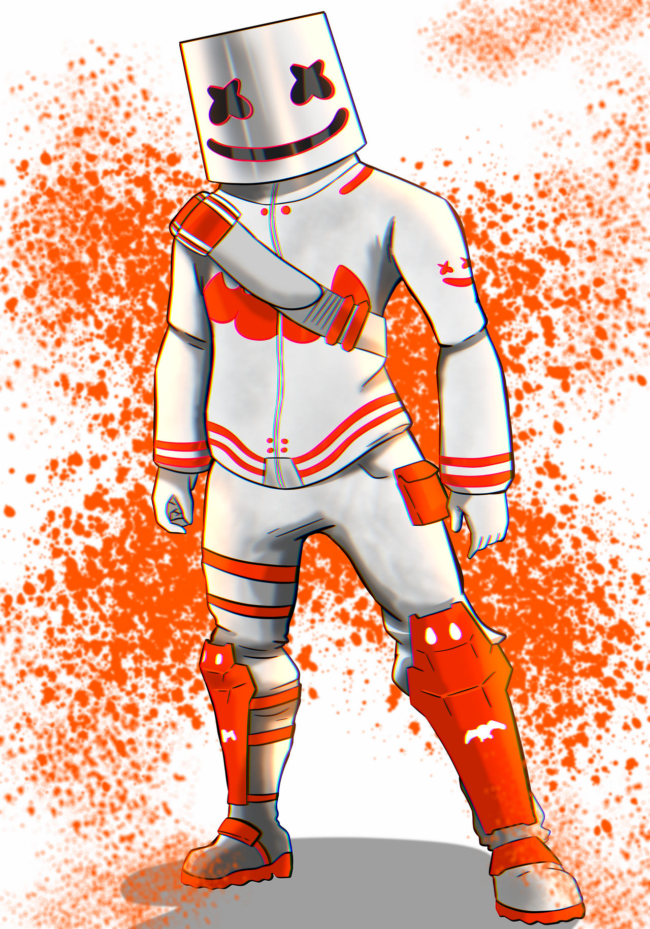 Dessin Fortnite Marshmello En Couleur Marshmello-Fortnite by Zucck on DeviantArt