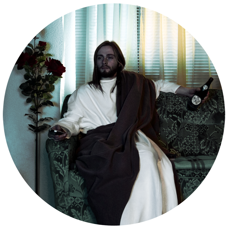 jesus watching tv