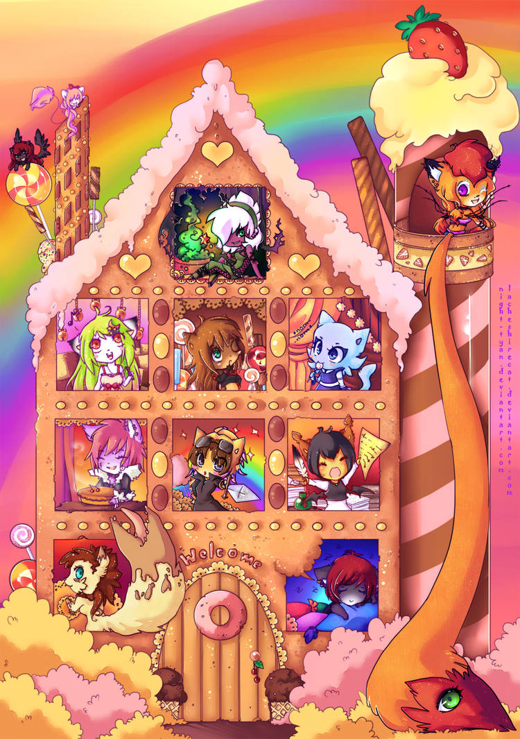 Gingerbread house by Kurohi-tyan on DeviantArt