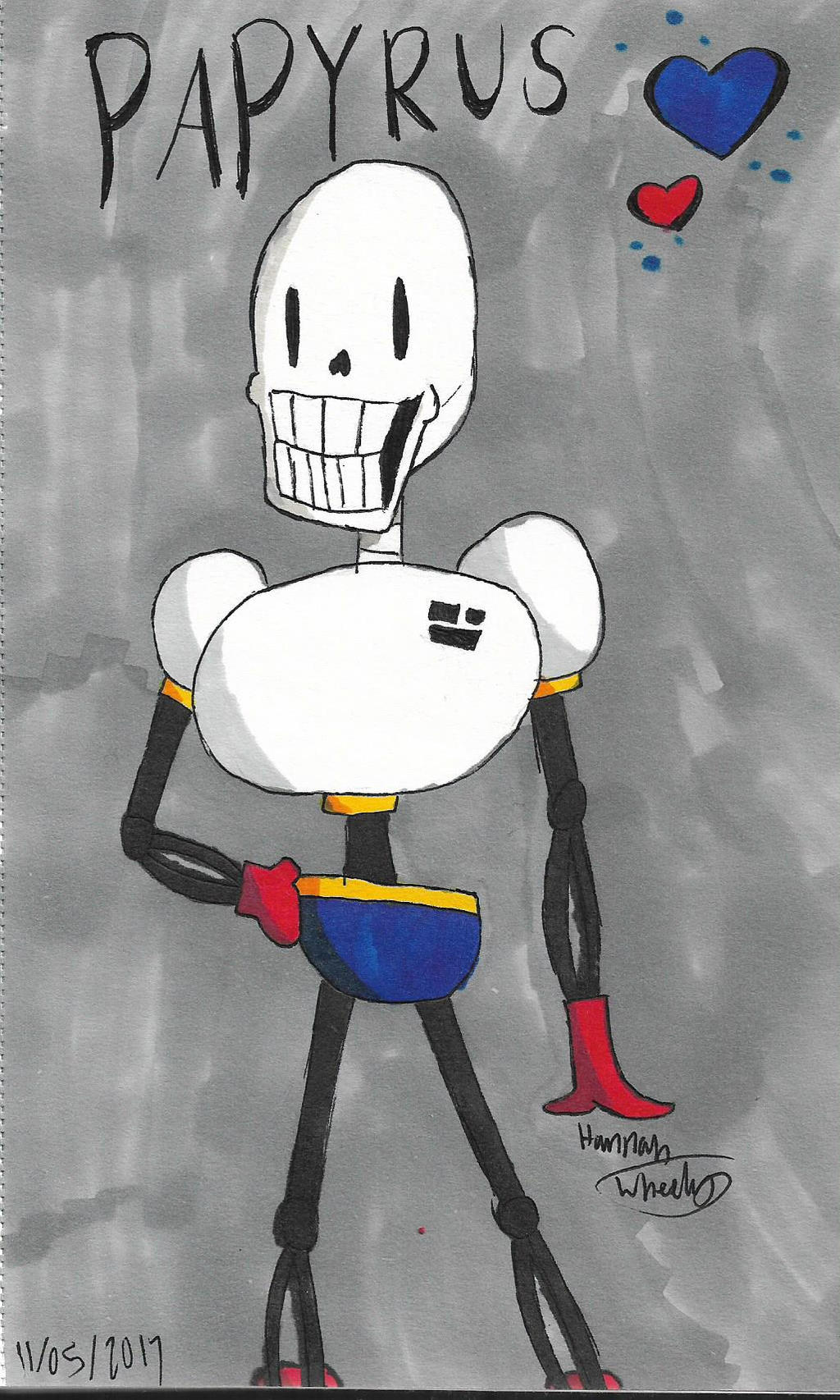 Pappyrus Drawing The Great Papyrussss!!! by DisneyMushroom on DeviantArt