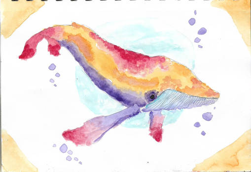 Water Colour Whale