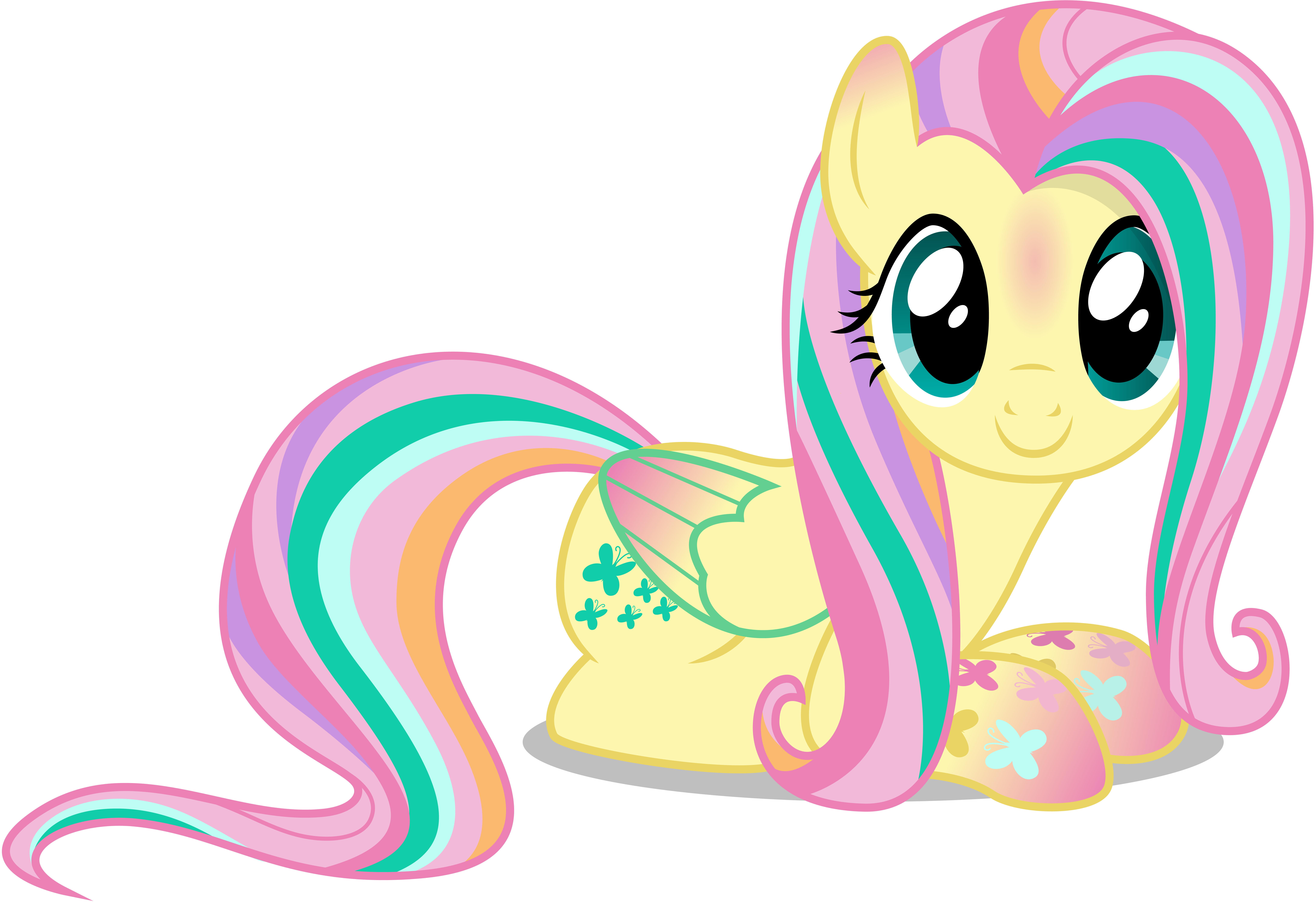 Fluttershy - Rainbowfied from Group Shot