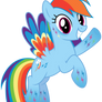 Rainbow Dash - Rainbowfied from Group Shot