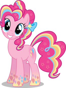 Pinkie Pie - Rainbowfied from Group Shot