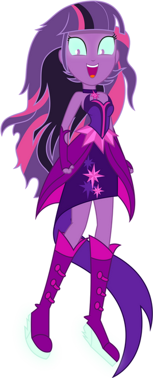 Midnight Sparkle - Twilight Style Hair