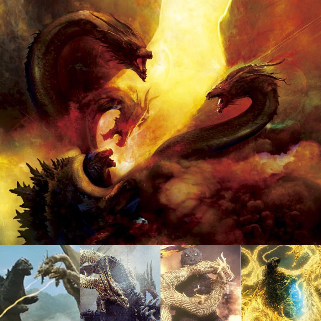 Evolution of Godzilla vs. King Ghidorah by SP-Goji-Fan on DeviantArt