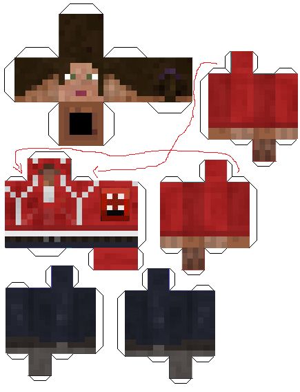 Papercraft Zoey template