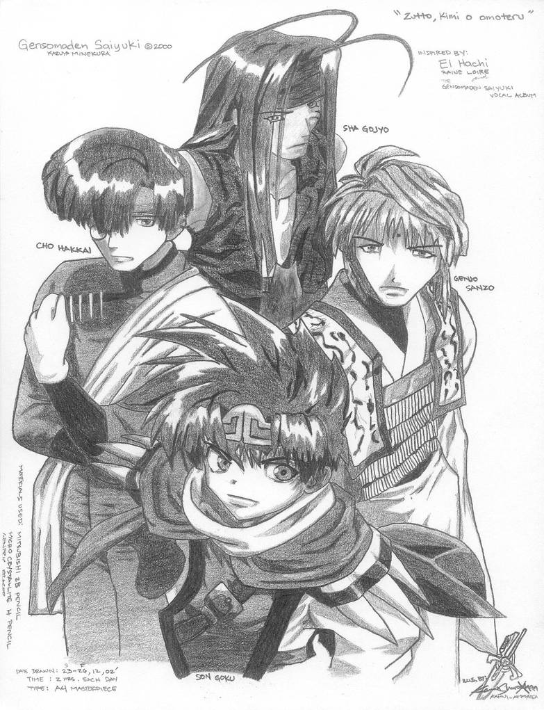 Axn Deviantart Saiyuki AXN by kamuiatmyrealm on DeviantArt