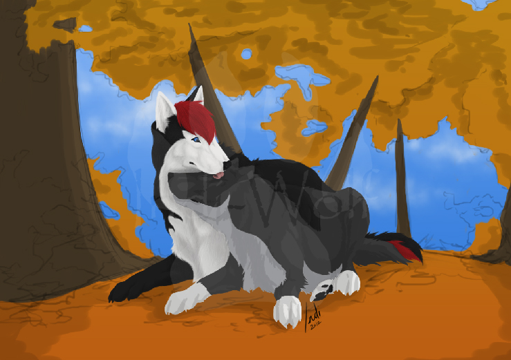 Lazy Autumn Afternoon WIP (Commission)