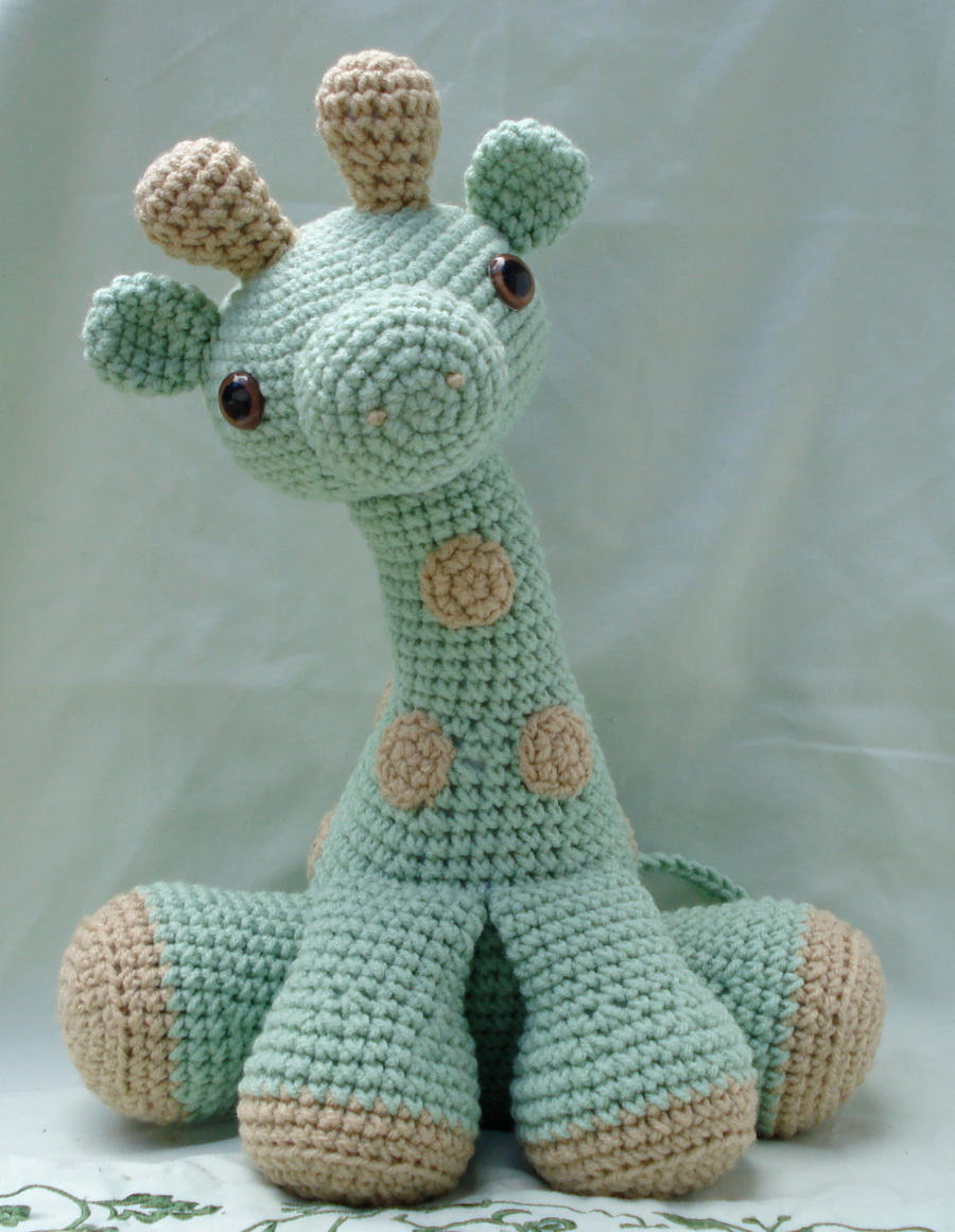 large amigurumi giraffe