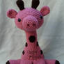 pink amigurumi giraffe