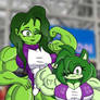 Ultra Amy and She Hulk