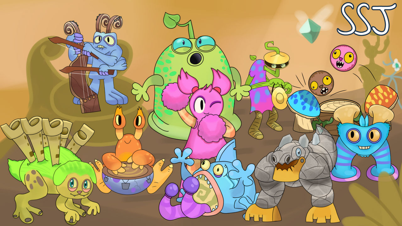 Anniversary art of monsters (week 3) by supersonicjuju on DeviantArt