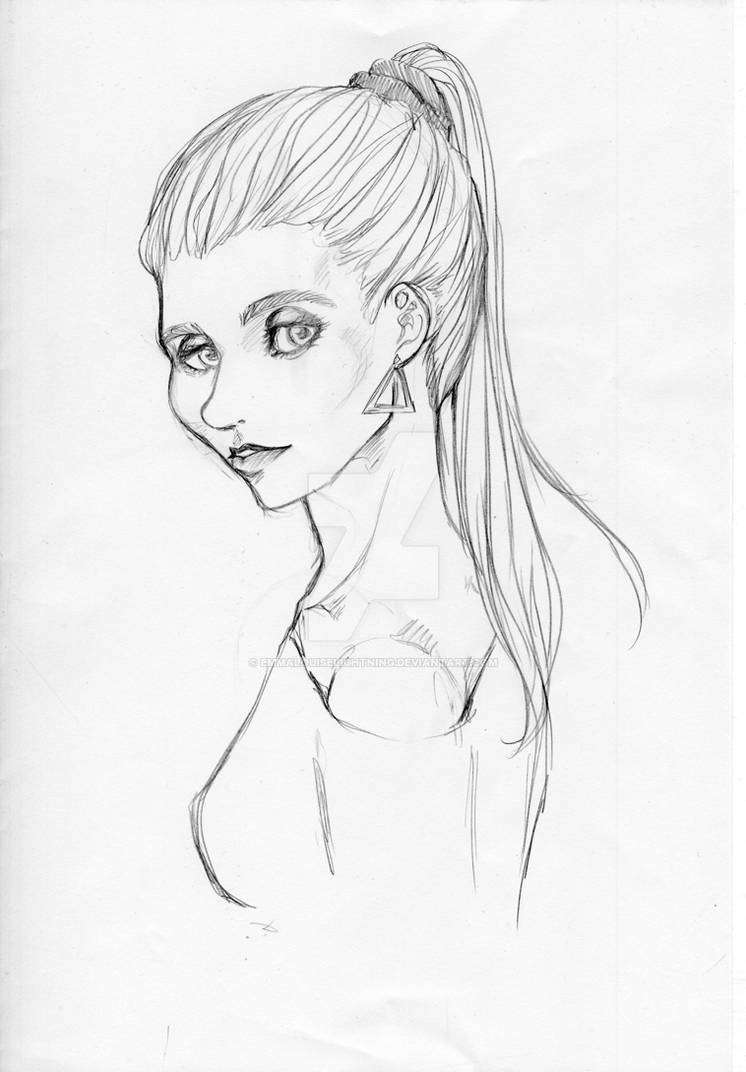 Sketch - Random hot girl by EmmaLouiseLightning on DeviantArt