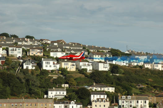 Red Arrow over Fowey