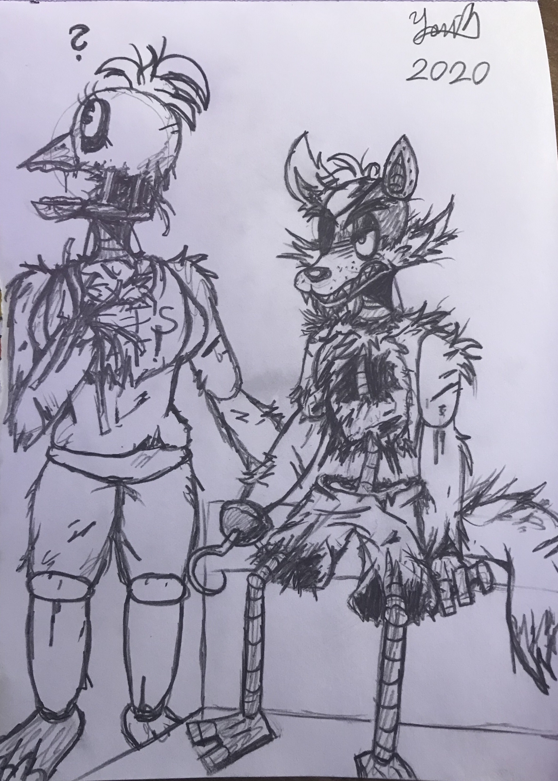 Withered foxy - Desenho de melina_the_killa - Gartic