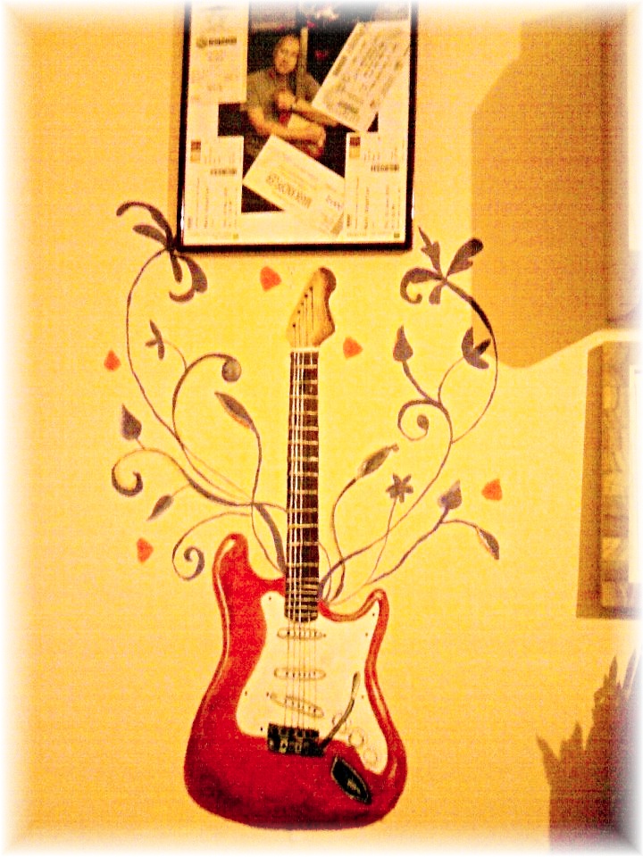 Guitar Wall Painting