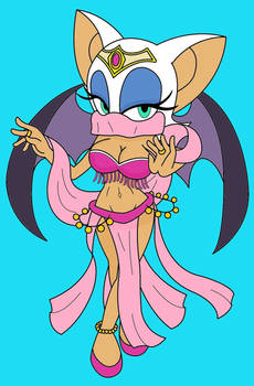 Rouge the Belly Dancer colored