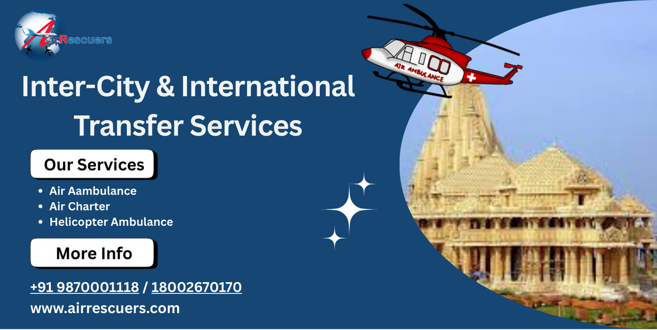 Premium Air Ambulance Services in Gujarat by Air R