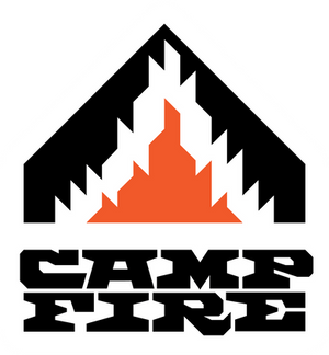 CampFireBlackSticker