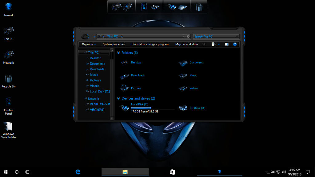 Alienware Breed On Win10 by protheme on DeviantArt